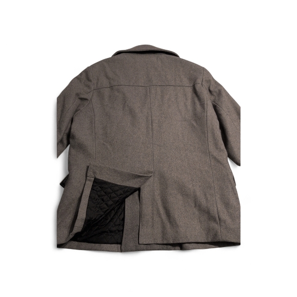 H&M Charcoal Heavy Double Breasted Peacoat Size 46 - Picture 8 of 8